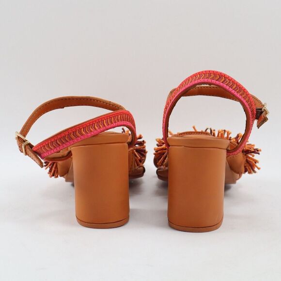 🔥NEW FARM RIO Brown Beaded Heel Sandals 7US/38EU MSRP$185 SHIPS TODAY🔥 - Picture 5 of 11